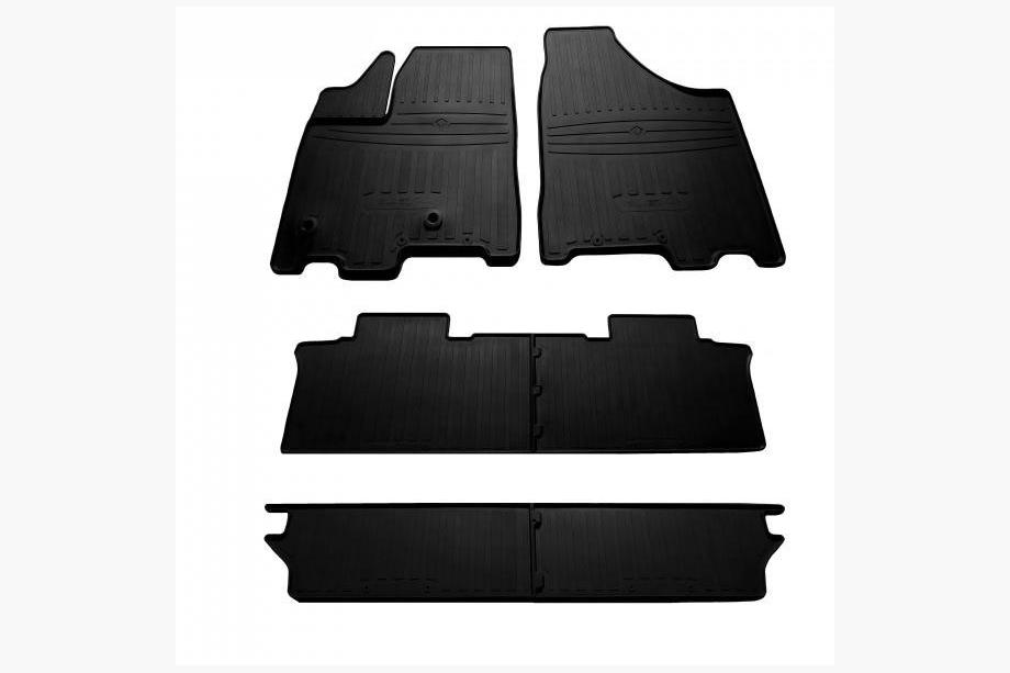 Toyota Sienna 2010-2020 Rubber Floor Mats 7-Seater (3 Rows, Stingray Premium) Image
