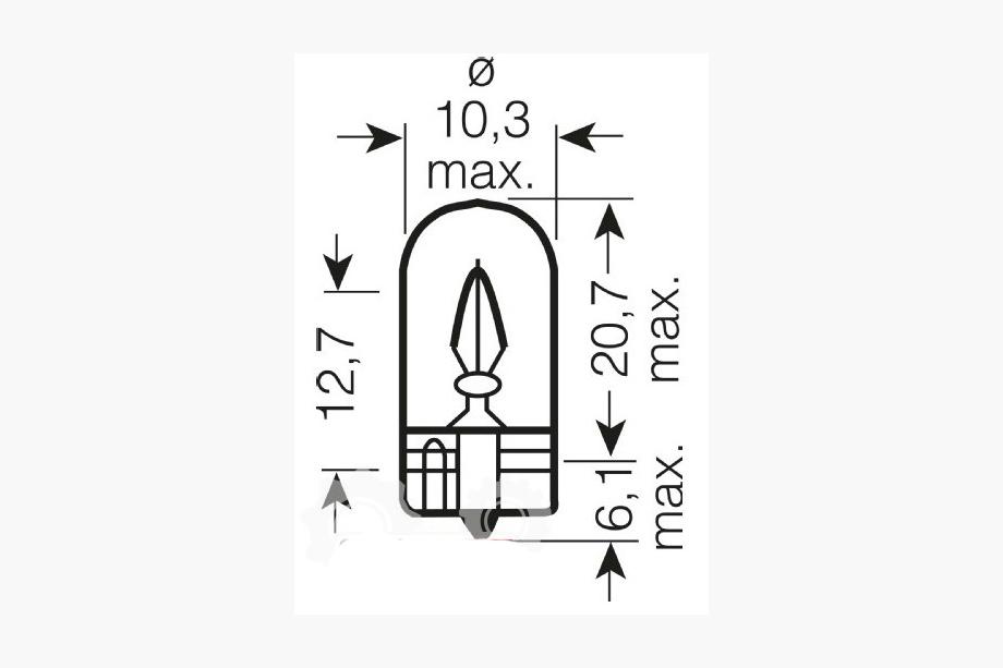 Indicator Bulb Osram 2845 W5W 24V W2.1X9.5D Photo 2