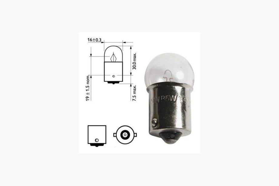 Indicator Bulb Osram 5008 R10W 12V BA15s Photo 2
