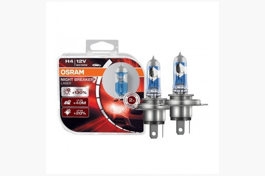 Osram H4 60/55W Night Breaker Laser +130% 64193NBL130 Headlight Bulb Image