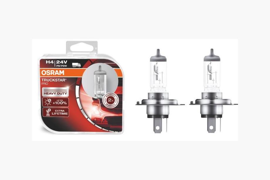 Osram H4 75/70W TruckStar 24V 64196TS Headlight Bulb Photo 1