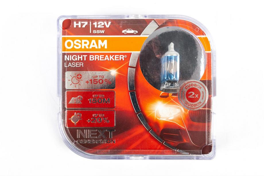 Osram H7 55W Night Breaker Laser 150% 64210NL Headlight Bulb Image