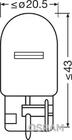 Indicator Bulb Osram 7505 W21W 12V 21W W3x16d (2 pcs) photo 2