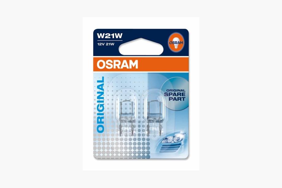 Indicator Bulb Osram 7505 W21W 12V 21W W3x16d (2 pcs) Image