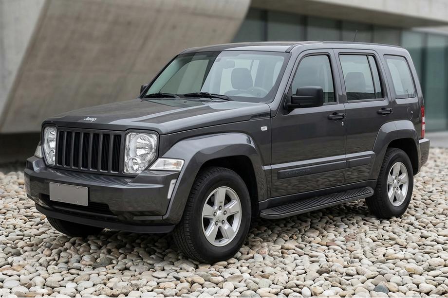 Jeep Cherokee/Liberty 2007-2013 Side Steps Tayga Black (2 pcs, Aluminum) Image