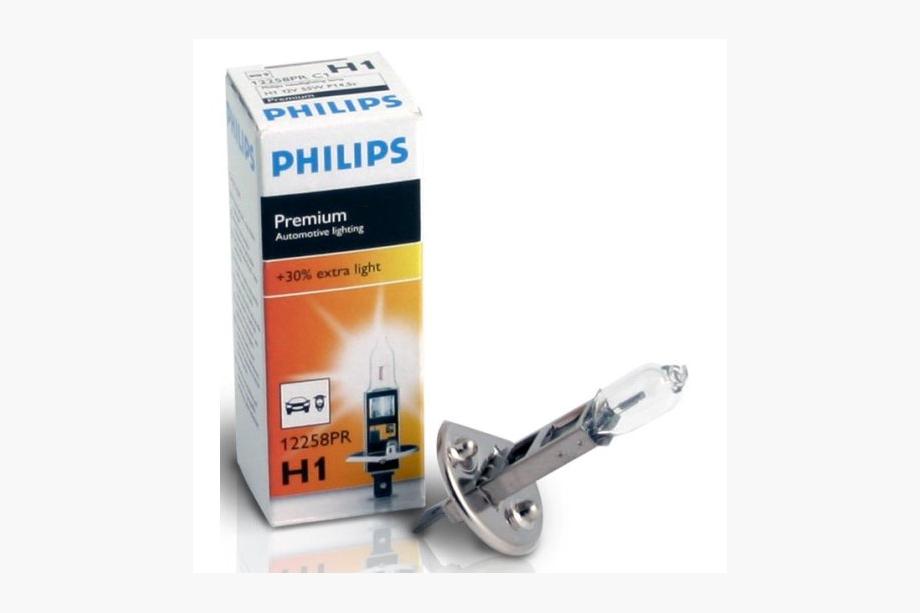 Philips H1 55W 12258PR Premium +30% Headlight Bulb Image