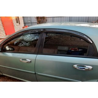 Window Deflectors HB (4 pcs, HIC) Chevrolet Lacetti 2003-2024 photo 3