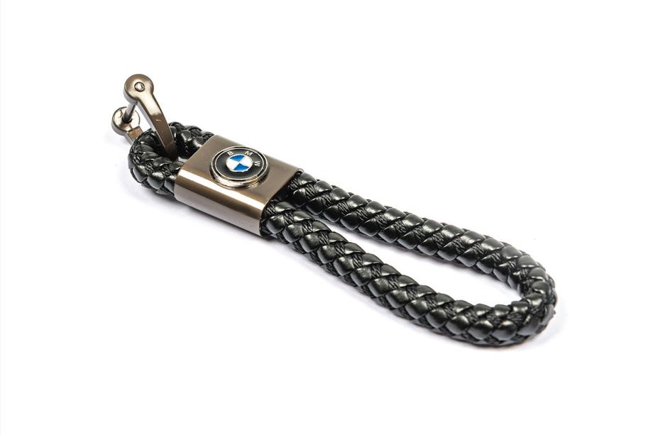BMW Leather Keychain with BMW Logo V1 Image