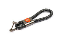 Fiat Leather Keychain V1 with Fiat Logo photo 2