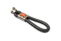 Hyundai Leather Keychain V1 with Hyundai Logo photo 1