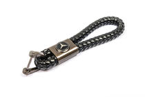 Mercedes-Benz Leather Keychain V1 with Mercedes Logo photo 3