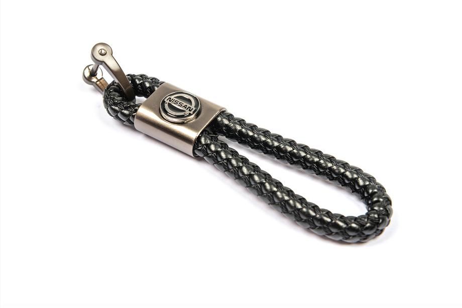 Nissan Leather Keychain V1 with Nissan Logo Image