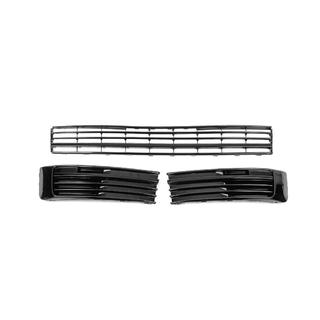 Front lower grilles (3 pieces, gloss) Volkswagen T6 2015-2024 photo 1