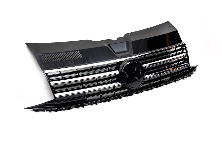 Volkswagen T6 2015-2024 Front grille with chrome strip (for emblem) Image