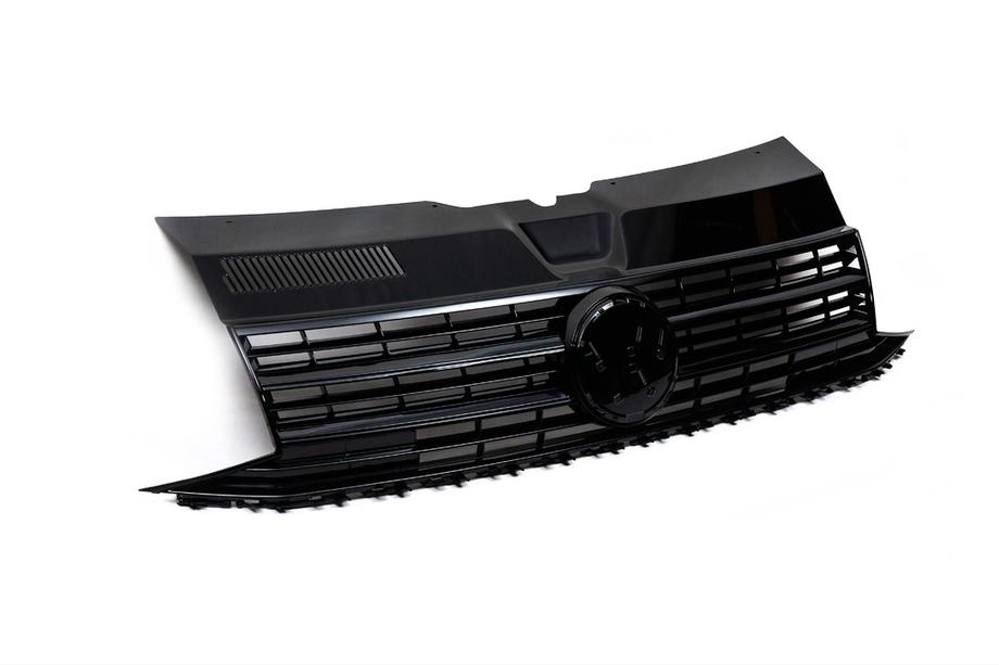 Volkswagen T6 2015-2024 Front Grille Gloss Black (for Emblem) Image