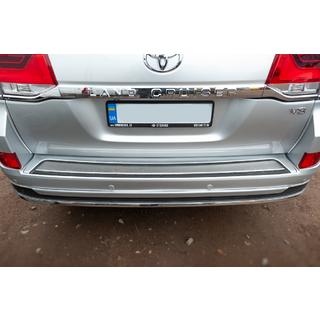 Rear bumper insert 2016+ (ABS+ stainless steel) Toyota Land Cruiser 200 2007-2021 photo 4