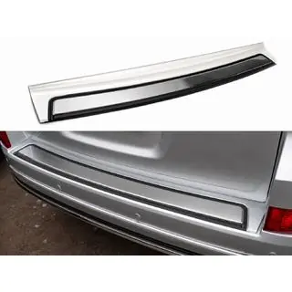 Rear bumper insert 2016+ (ABS+ stainless steel) Toyota Land Cruiser 200 2007-2021 photo 1