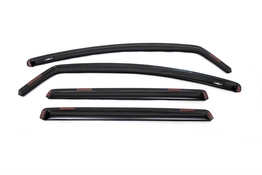 Audi Q7 2005-2015 In-channel window deflectors (4 pcs, HIC) Image