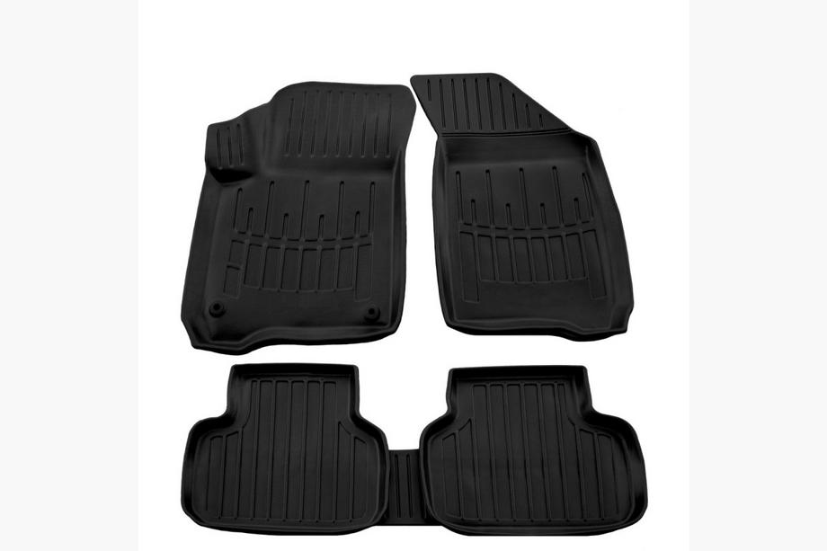 Fiat Freemont 2011-2016 Stingray 3D Rubber Floor Mats (5 pcs, Polyurethane) Image