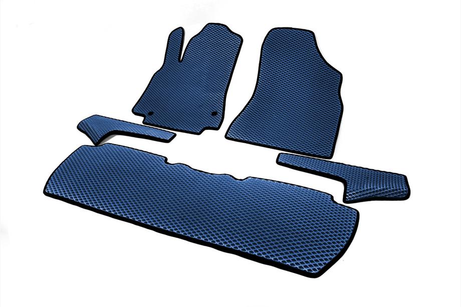 Peugeot Partner Tepee 2008-2018 EVA Floor Mats (Blue) Front + rear (3 pcs) Photo 2