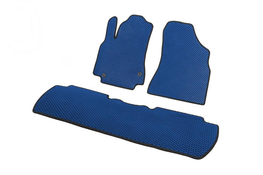 Peugeot Partner Tepee 2008-2018 EVA Floor Mats (Blue) Front + rear (3 pcs) Photo 4