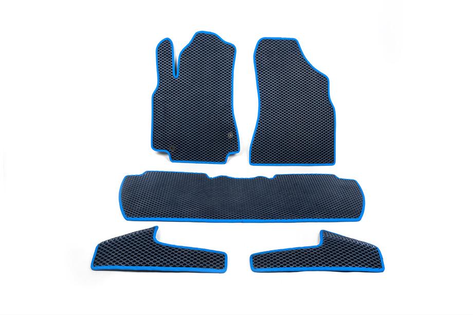 Citroen Berlingo 2008-2018 EVA Floor Mats (Blue) Front + rear + door sills (5 pcs) Photo 3