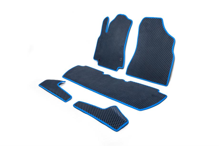 Citroen Berlingo 2008-2018 EVA Floor Mats (Blue) Front + rear + door sills (5 pcs) Photo 4