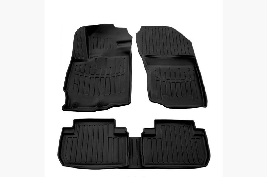 Mitsubishi Outlander 2012-2021 Stingray 3D Rubber Floor Mats (5 pcs, Polyurethane) Image