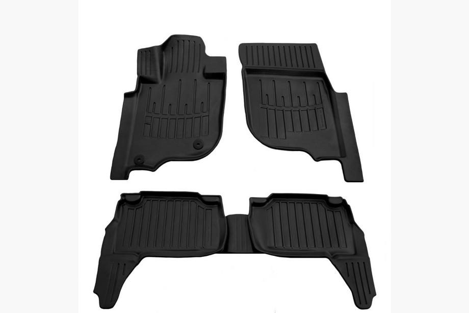 Fiat Fullback 2016- Stingray 3D Rubber Floor Mats (5 pcs, Polyurethane) Image