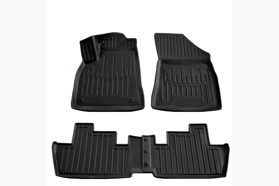 Peugeot 3008 2008-2016 Stingray 3D Rubber Floor Mats (4 pcs, Polyurethane) Image