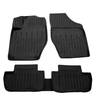 Stingray 3D Rubber Floor Mats (5 pcs, Polyurethane)