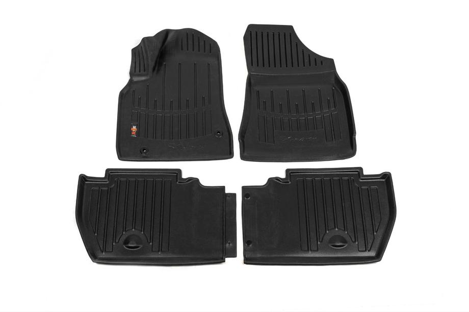 Peugeot Partner Tepee 2008-2018 Stingray 3D Rubber Floor Mats (4 pcs, Polyurethane) Image