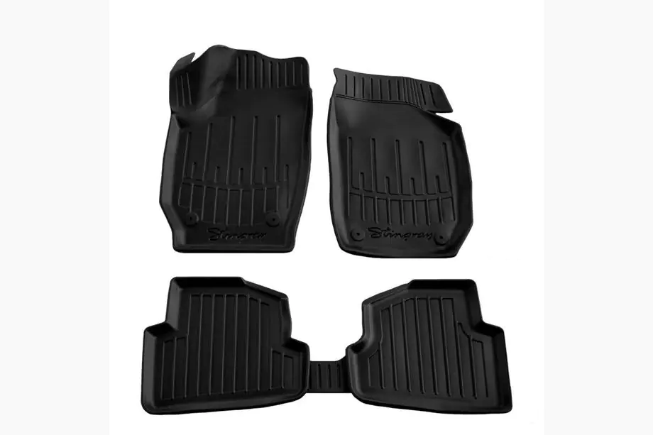 Skoda Fabia 2007-2014 Stingray 3D Rubber Floor Mats (5 pcs, Polyurethane) Image