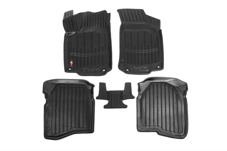 Volkswagen Bora 1998-2004 Stingray 3D Rubber Floor Mats (5 pcs, Polyurethane) Photo 1