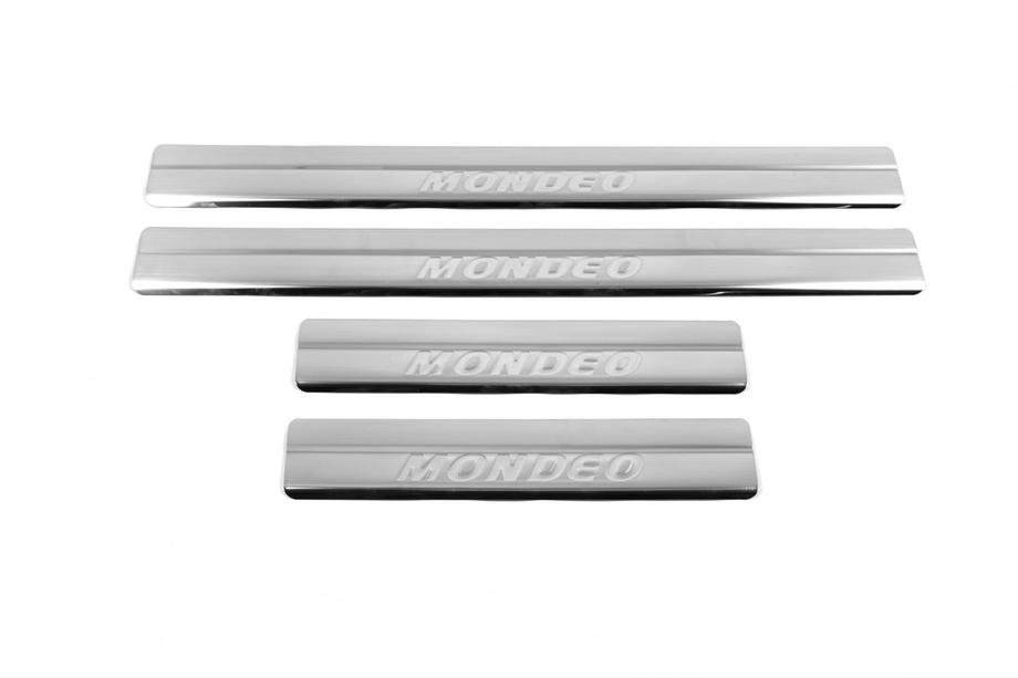 Ford Mondeo 2000-2007 Door Sill Protectors OmsaLine (4 pcs, Stainless Steel) Image