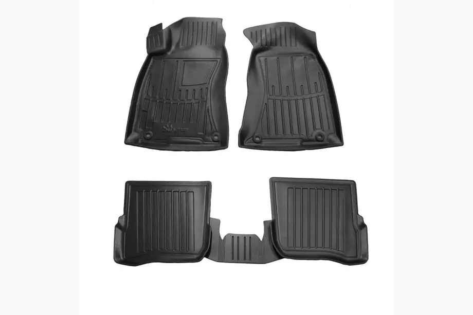 Volkswagen Passat B5 1997-2005 Stingray 3D Rubber Floor Mats (5 pcs, Polyurethane) Image