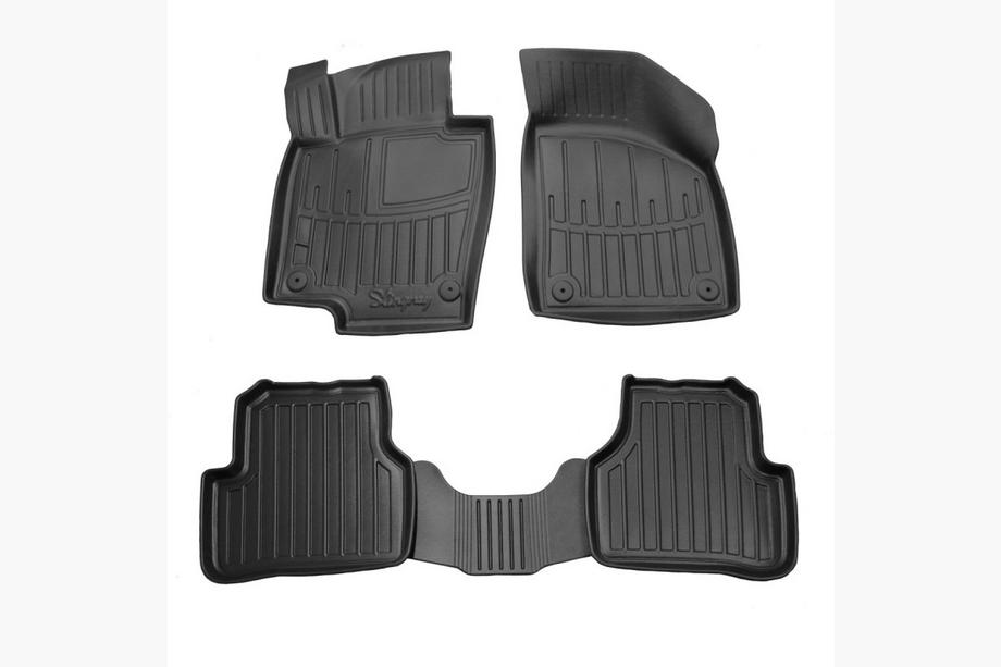 Volkswagen Passat CC 2008-2017 Stingray 3D Rubber Floor Mats (5 pcs, Polyurethane) Image