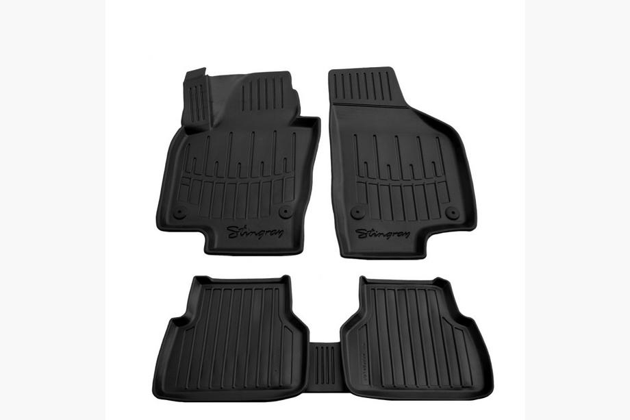 Volkswagen Tiguan 2007-2016 Stingray 3D Rubber Floor Mats (5 pcs, Polyurethane) Image