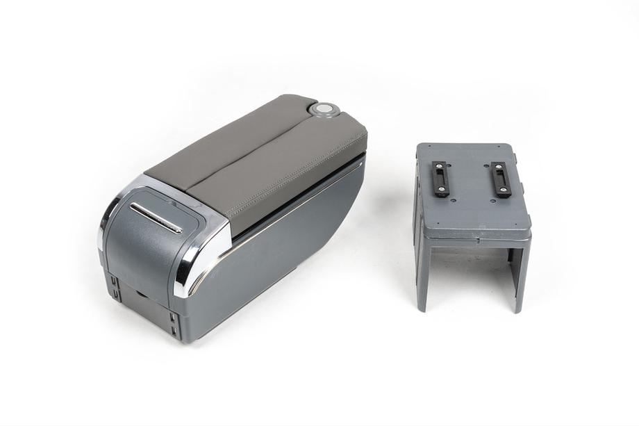 Universal Armrest with USB (Gray) Photo 1