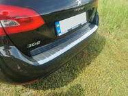 Peugeot 308 2014-2021 Rear bumper protector Carmos (SW, stainless steel) photo 1