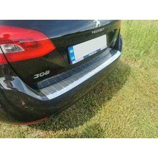 Rear bumper protector Carmos (SW, stainless steel) photo 1