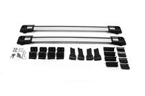 Renault Duster 2018-2024 Lockable roof cross bars for railings Wingbar V1 (2 pcs) Grey photo 19