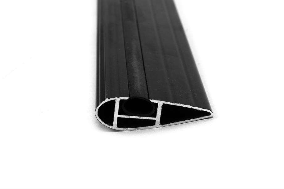Renault Duster 2018-2024 Lockable roof cross bars for railings Wingbar V1 (2 pcs) Black Photo 18