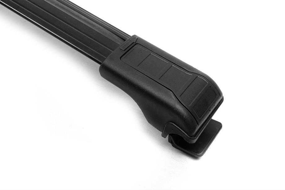 Renault Duster 2018-2024 Lockable roof cross bars for railings Wingbar V1 (2 pcs) Black Photo 4
