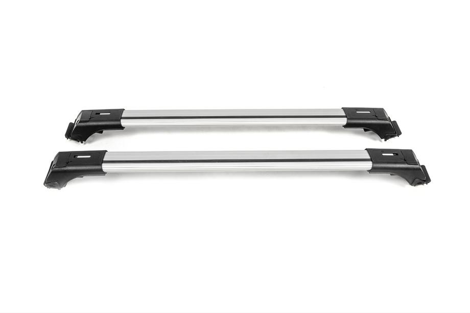 Lockable roof bars for standard roof rails Skybar V1 (2 pcs) up to 140cm, grey Photo 4