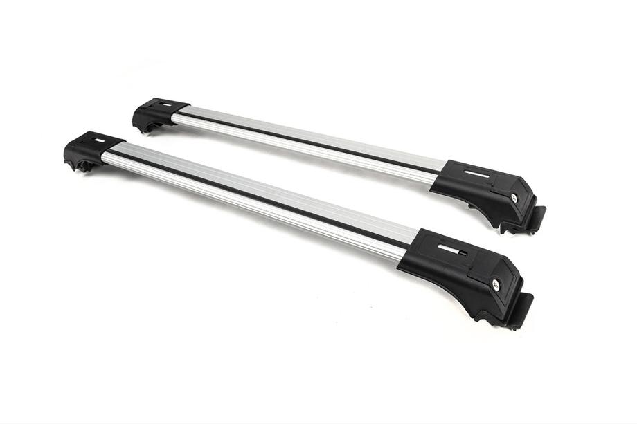 Lockable roof bars for standard roof rails Skybar V1 (2 pcs) up to 140cm, grey Photo 6