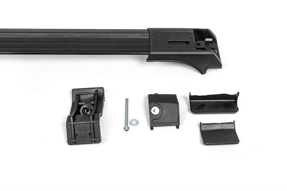 Lockable roof bars for standard roof rails Skybar V1 (2 pcs) up to 140cm, grey Photo 16