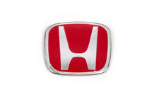 Honda Emblem (red, self-adhesive) 120mm x 100mm (mounting holes 50mm) photo 1