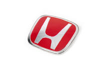 Honda Emblem (red, self-adhesive) 120mm x 100mm (mounting holes 50mm) photo 2