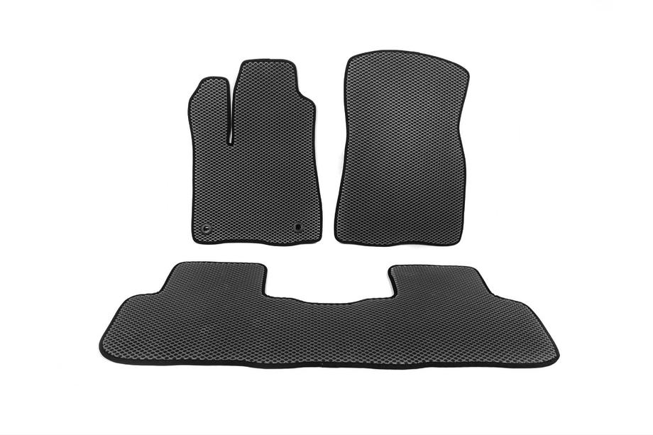 Toyota Highlander 2013-2019 EVA Floor Mats (2 Rows, Black) Image